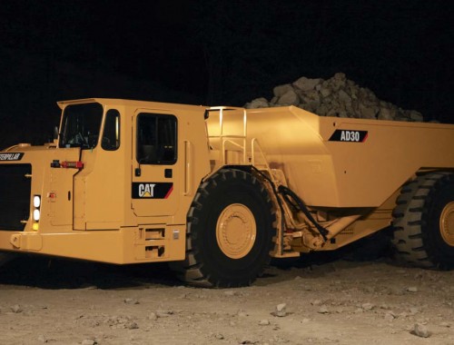 Caterpillar AD30 underground trucks