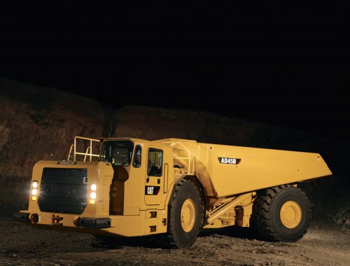 Caterpillar AD45B underground mining trucks